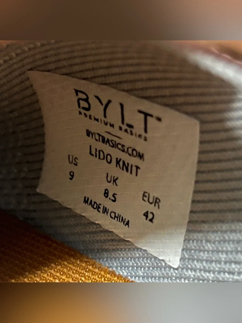 BYLT Knit Lido Shoes Men's Size 9 Gray Lace Up Low Top Classic Casual Sneakers